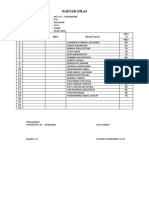 DAFTAR NILAI DIKJASOR Kls 7 2021