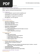 Lecture 8 Notes Aggression