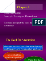 Basic Accounting: Concepts, Techniques, Conventions. Read and Interpret The Basic Financial Statements