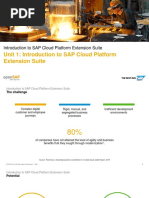 Introduction To SAP Cloud Platform Extension Suite