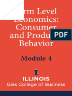 Firm Level Economics Consumer and Producer Behavior Module 4 2