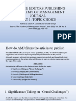 AMJ Publishing Criteria