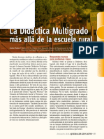 La Didáctica Multigrado Más Allá de La Escuela Rural