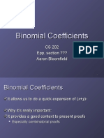 25 Binomial Coefficients