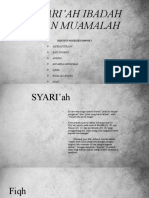 Syariah Ibadah Dan Muamalah Kel 1