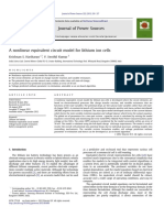 A Nonlinear Equivalent Circuit Model For Lithium Ion Cells