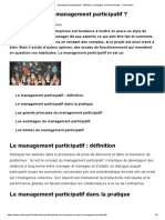 Management participatif _ définition, avantages et inconvénients - Cadremploi