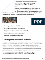 Management Participatif - Définition, Avantages Et Inconvénients - Cadremploi