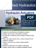 Applied Hydraulics: Hydraulic Actuators