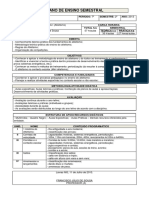 Plano de Ensino Semestral: Educação Física