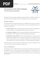 International Youth Math Challenge: Pre-Final Round Information