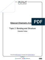 Detailed Notes Topic 2 Bonding and Structure Edexcel Chemistry a Level