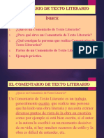 El Comentario de Texto Literario