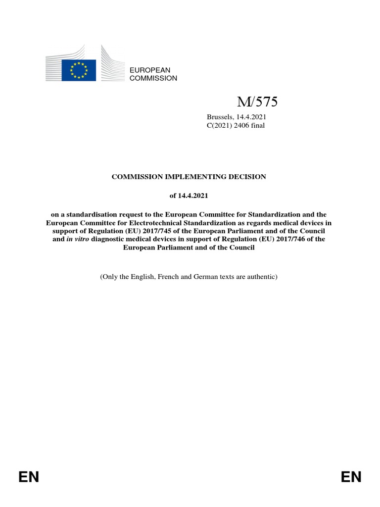 EU MDR and IVDR Harmonised Standards | PDF | Sterilization ...