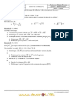 Devoir de Contrôle N°1 (Avec Correction) - Math - 2ème Sciences Exp (2010-2011) MR Wissem Fligène