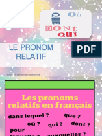 Le Pronon Relatif