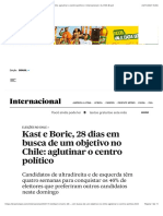 Kast e Boric, 28 Dias em Busca de Um Objetivo No Chile: Aglutinar o Centro Político - Internacional - EL PAÍS Brasil