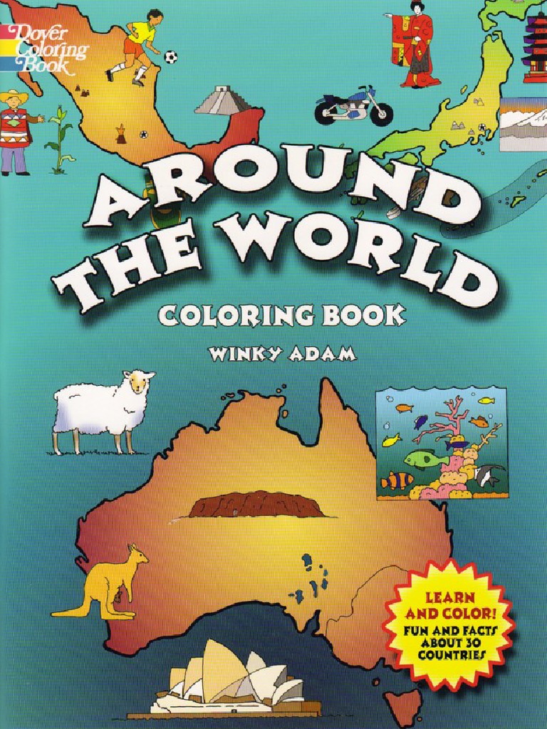 Around The World Coloring Book | PDF