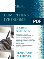 Statement OF Comprehens Ive Income
