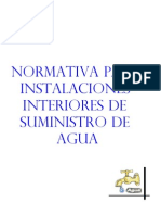 Normativa para Instalaciones de Plomeria