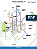 Plano Del Metro de Madrid y Salarios Brutos