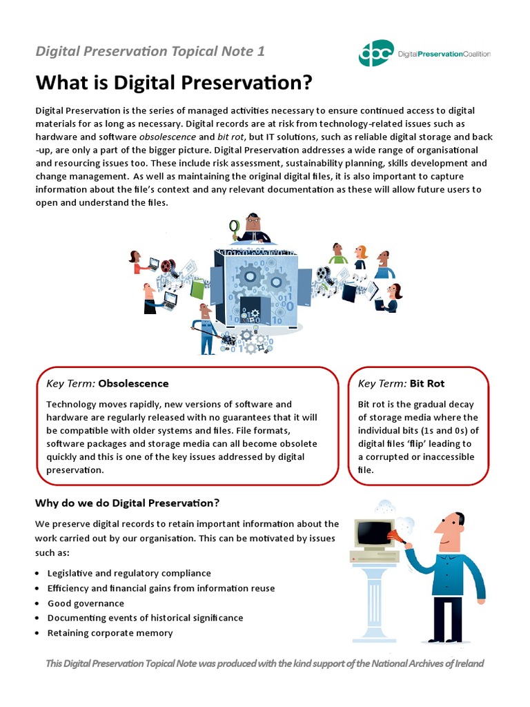 What Is Digital Preservation Pdf Computer File Preservation
