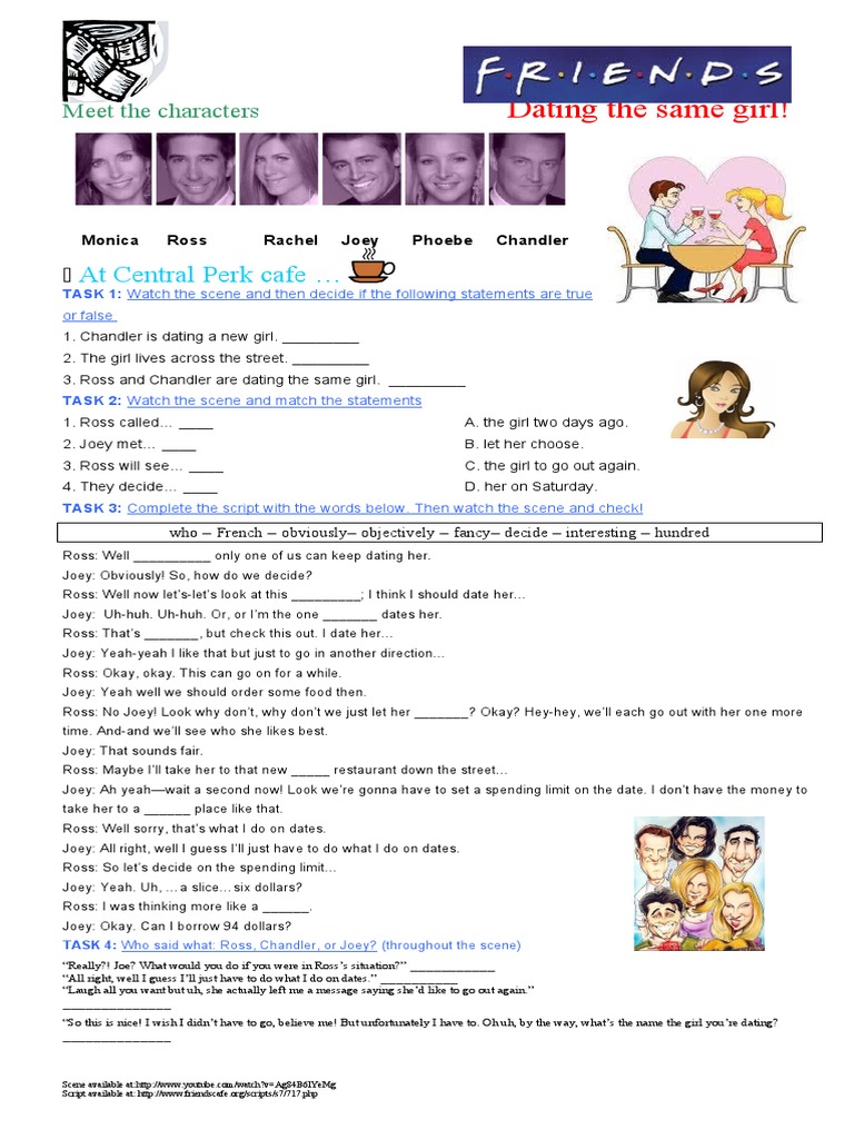 Ross and Joey's Dating Dilemma | PDF | American Television Episodes