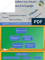 Teoría Geográfica 2 División de La Geografía - 2do Sec