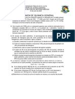 EXAMEN DE QUIMICA GENERAL 2do Pacial 1-2021