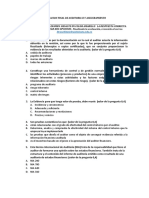 Evaluación final de auditoría II y aseguramiento