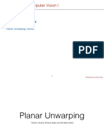 EECE 5639 Computer Vision I: Planar Unwarping Project 2 Has Been Posted
