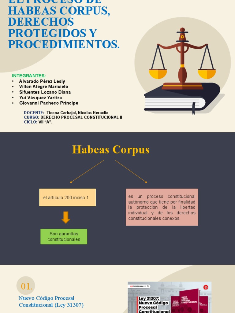 Proceso de Habeas Corpus, Derecho y Procedimiento | PDF | Habeas corpus ...