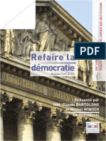 Assemblée Nationale REFAIRE LA DEMOCRATIE  Rapport n° 3100