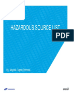 Hazardous Source List Ppt