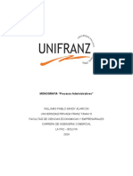 Procesos administrativos: planeación, organización, dirección y control