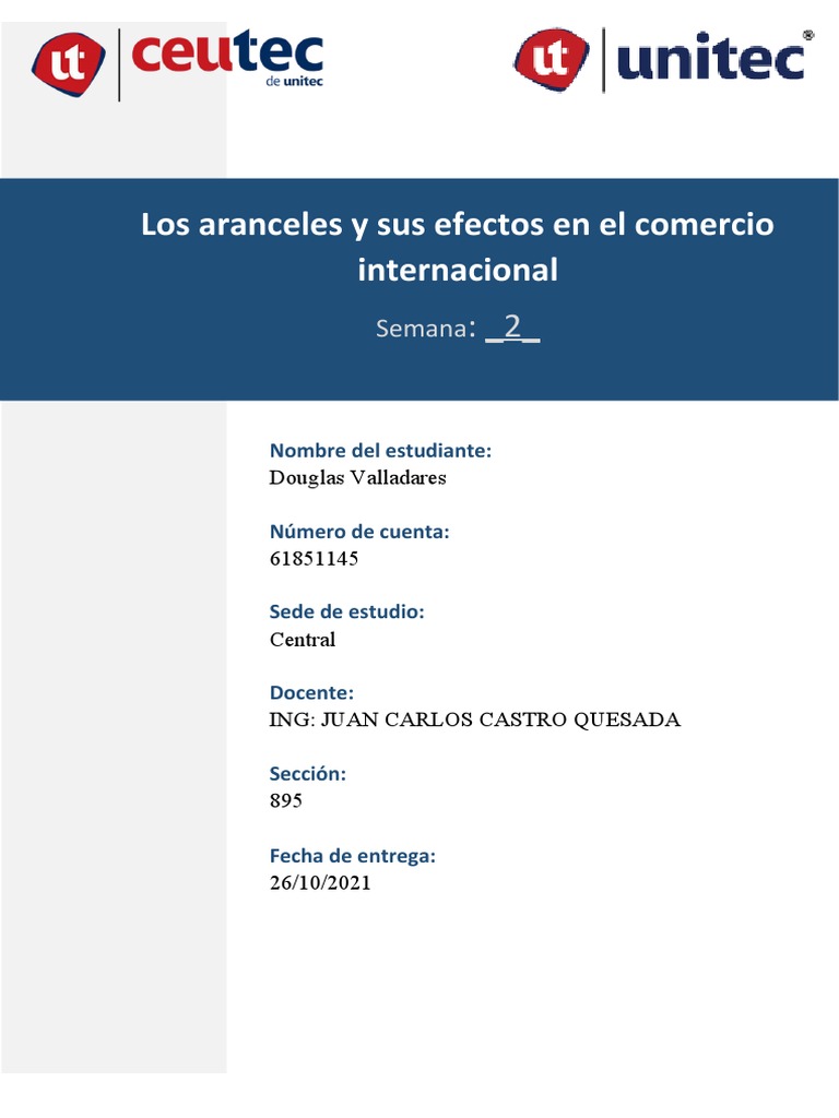 Admin Aduanera - Aranceles y Sus Efectos | PDF | Arancel | Proteccionismo