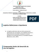 (Slides) Análisis Del Proceso, Estrategia y Planeación de La Logística en La Cadena de Valor de La Empresa Bimbo