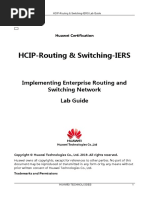 HCIP-Routing & Switching-IERS V2.5 Lab Guide