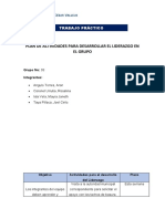 Plan de Actividades para Desarrollar El Liderazgo en El Grupo