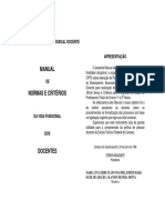 CPPD - Manual de Normas e Criterios Da Vida Funcional Dos Docentes