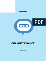 Chainlist - Finance: Whitepaper