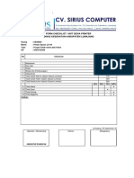 Form Checklist Unit Sewa Printer Dinas Kesehatan Kabupaten Lumajang