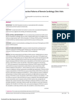 Patient Use and Clinical Practice Patterns of Remote Cardiology Clinic Visits in The Era of COVID-19