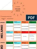 Calendarios mensuales de entrenamiento fitness