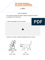 TEMA los animales  de 3 AÑOS