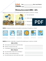 Written Sufficiency Assessment (EER) - 30%