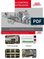 Thickness Control in Sheet Extrusion: Sbi Produktion Techn. Anlagen GMBH & Co KG