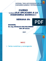 Curso: Calculo Aplicado A La Ingenieria Quimica I Semana 09