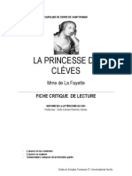 Fiche de Lecture, La Princesse de Clèves - Mme de Lafayette