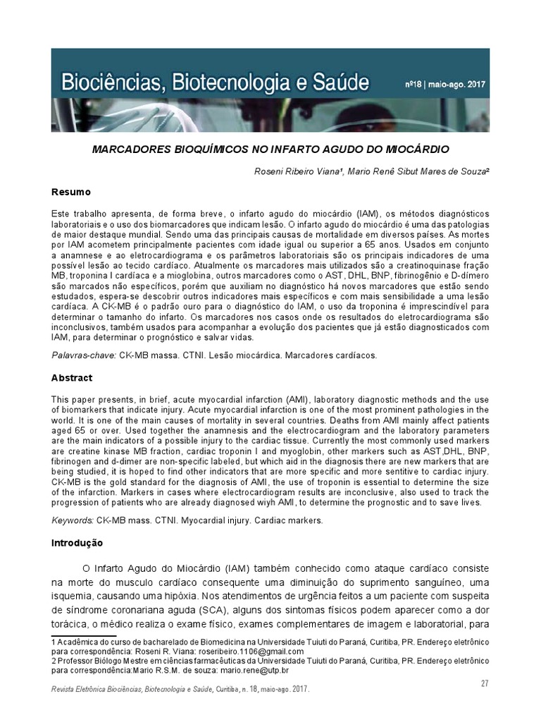 Sdgfsdgs PDF Infarto do Miocárdio Biologia